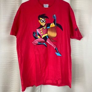 Vtg Graphitti Batman The Animated Series Robin Large Shirt